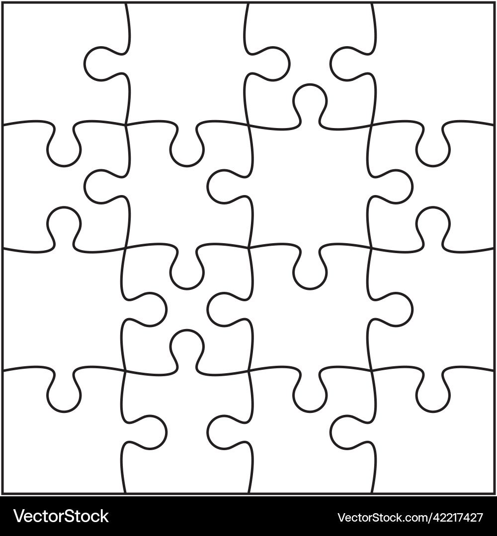 Jigsaw puzzle vector image