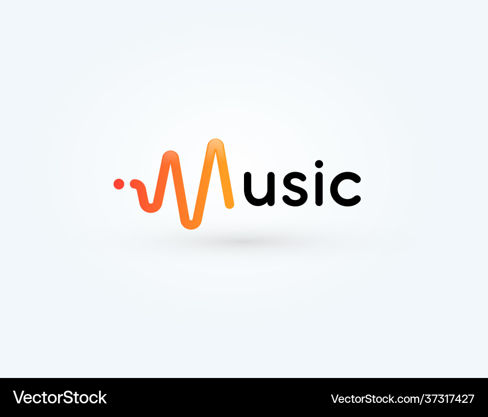Musik-Ikone Funkwellen-Logo-Soundwellen-Symbol Musik-Ikone Funkwellen-Logo-Soundwellen-Symbol vektorbild