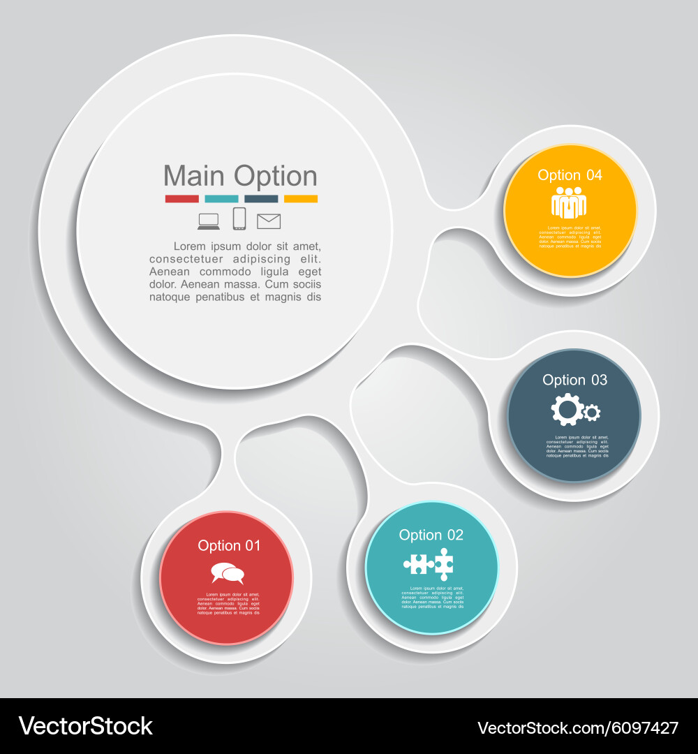Report Layout - Data & Charts Vector Image