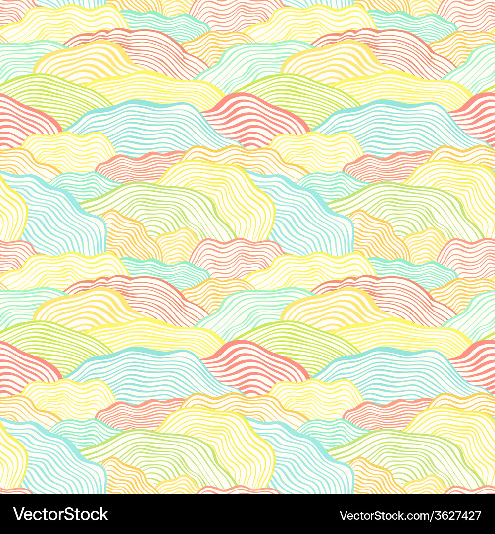 Seamless pattern with wavy scale texture Vector Image