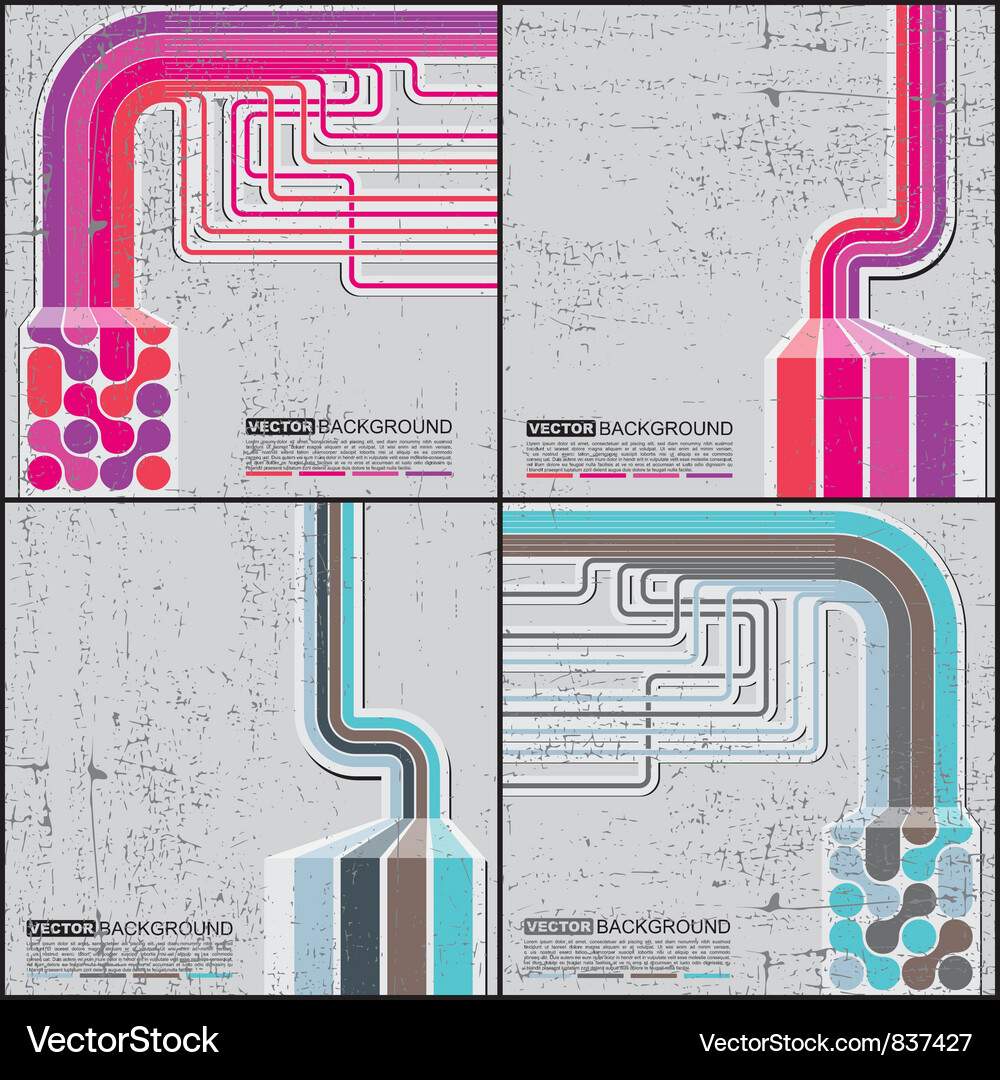 Set of abstract background Vector Image