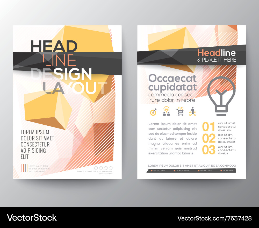 Abstract low polygon background design layout Vector Image