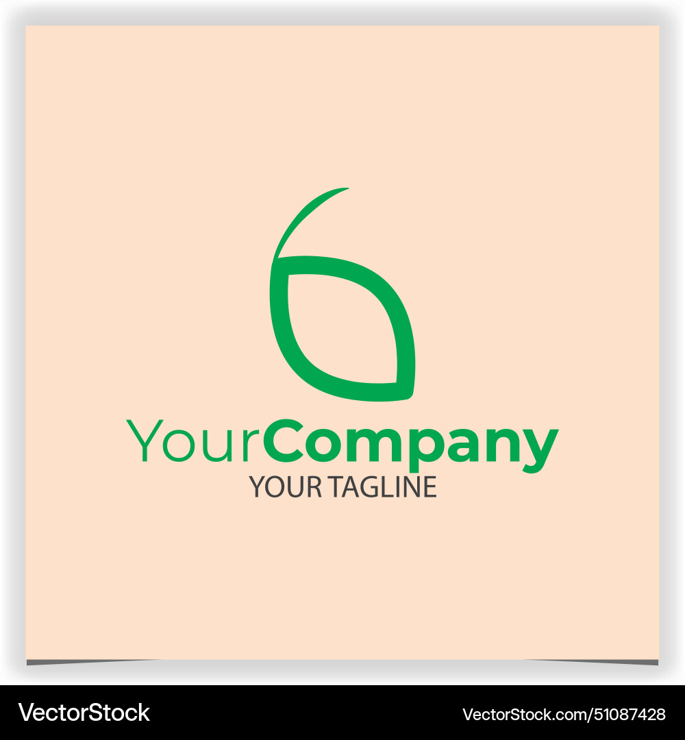 Leaf logo design template Royalty Free Vector Image