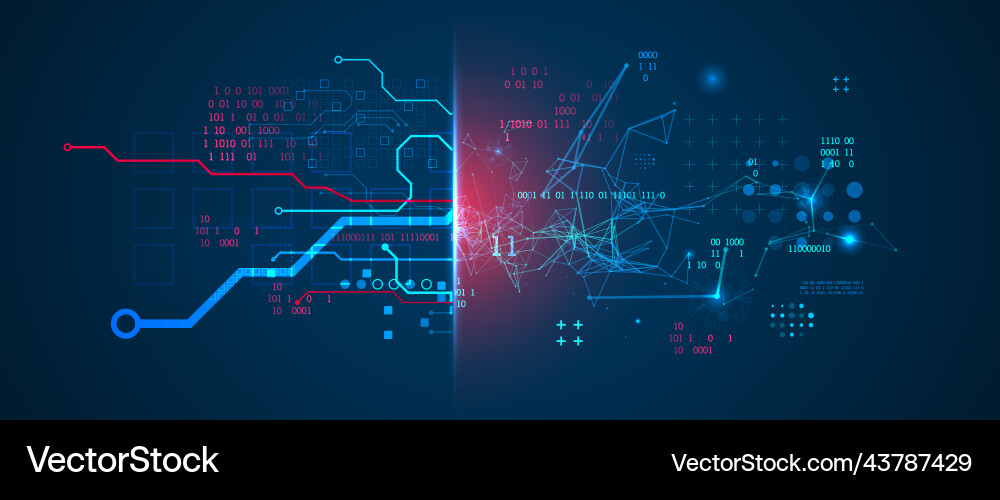 Abstract background on technological Abstract background on technological vector image