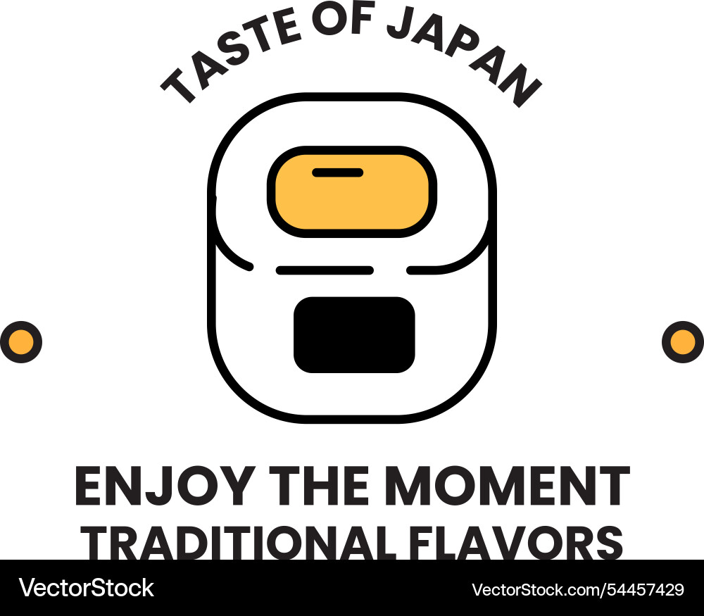 Japanese food sushi logo Japanese food sushi logo vector image