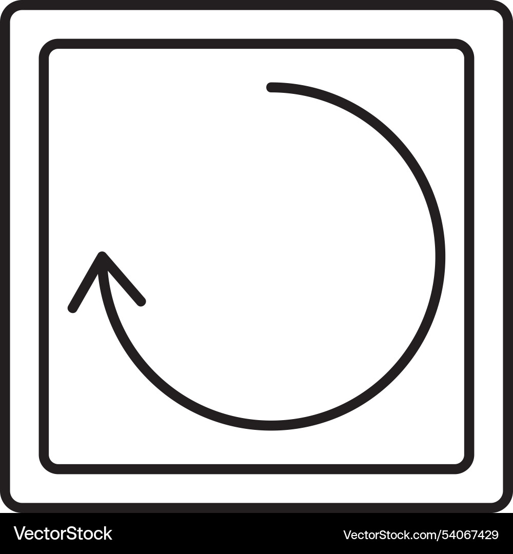 Rotate line icon design Vector Image