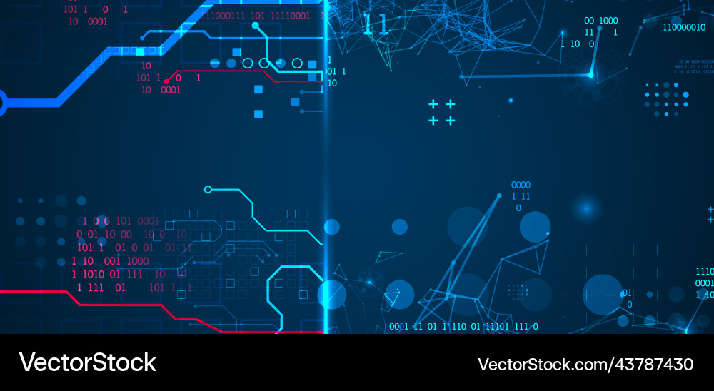 Abstract background on technological Abstract background on technological vector image