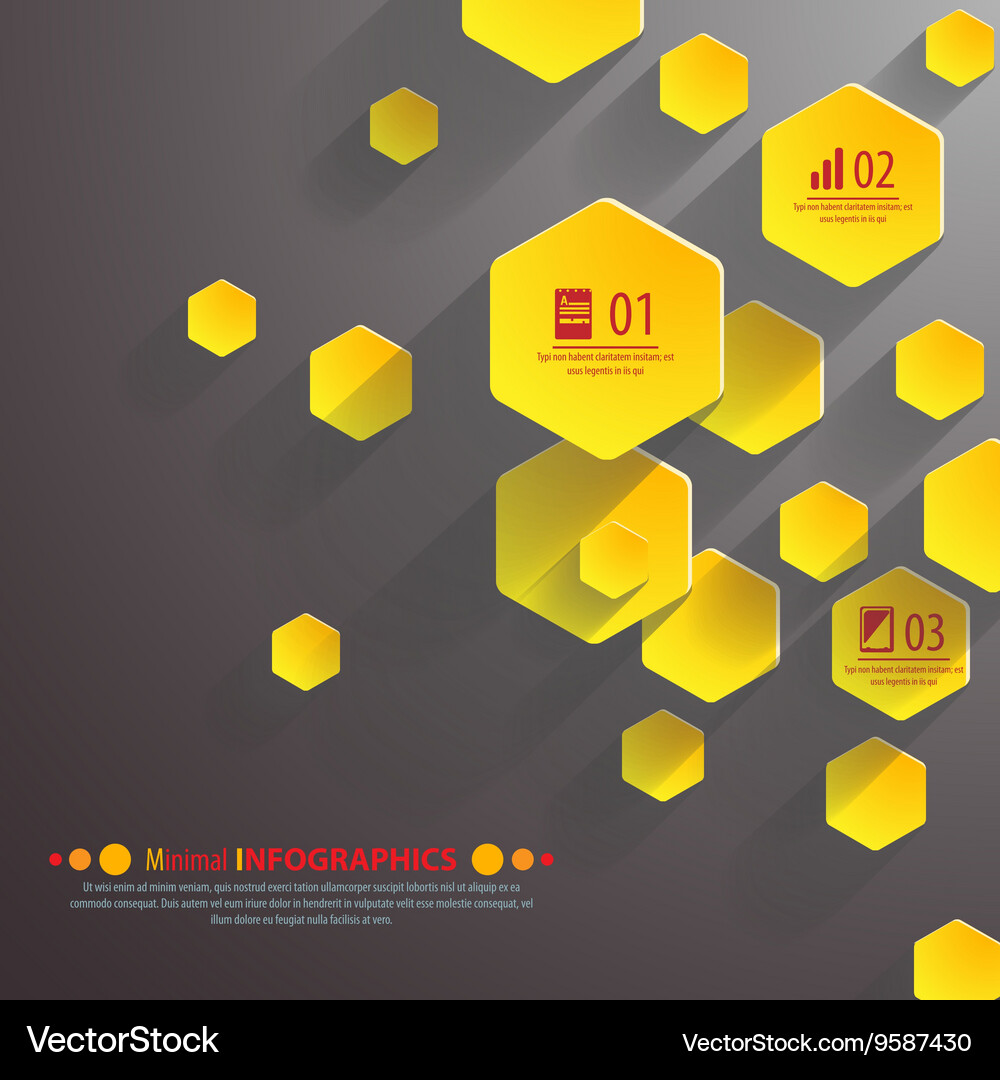 Background polygons cut paper- design template Vector Image