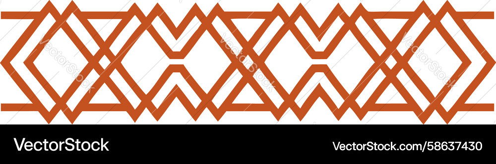 Complex Interlocking Geometric Pattern Vector Image