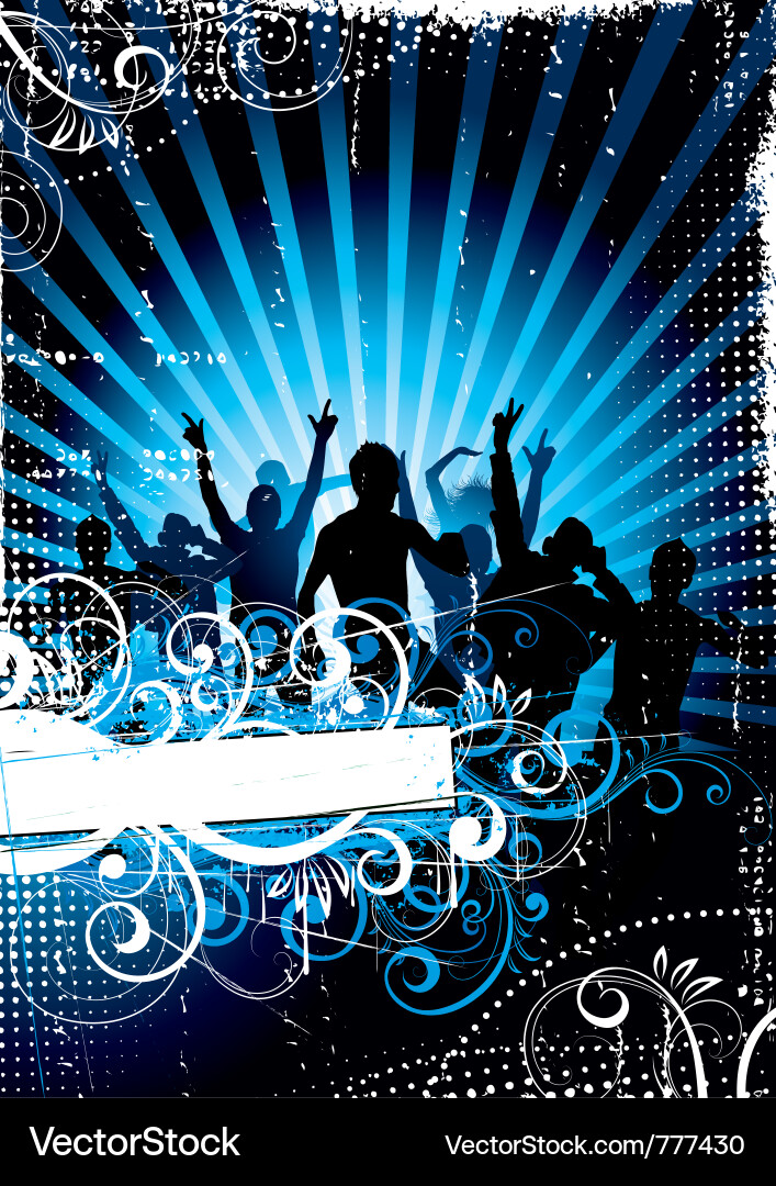 Energetic Music Party Vector Image