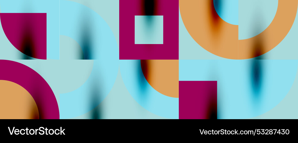 Neo memphis geometric pattern with circles Neo memphis geometric pattern with circles Vector Image