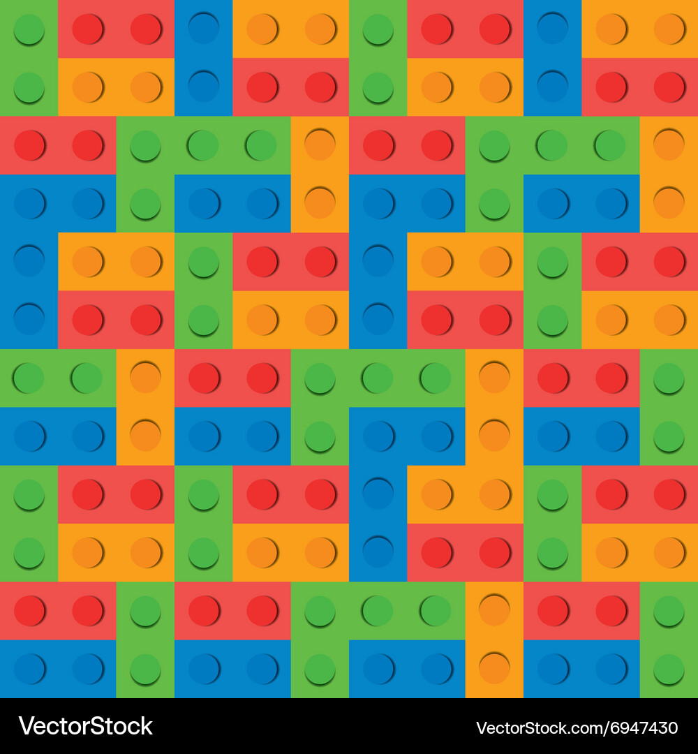 Puzzle block background pattern Vector Image