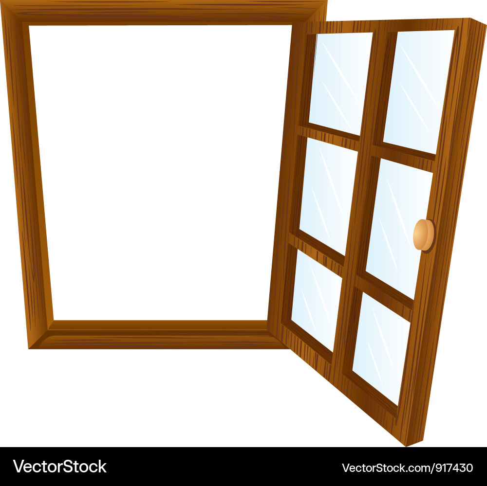 Single window frame Vector Image