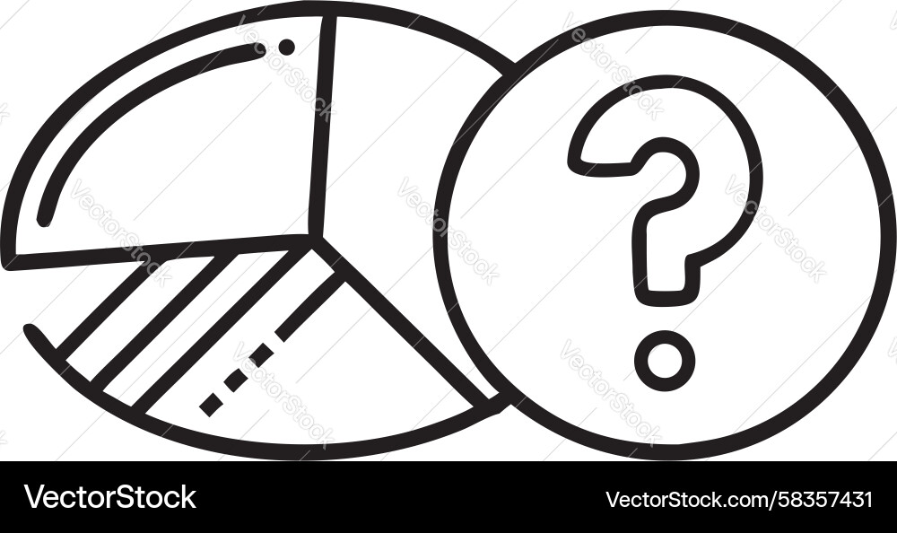 Data Query Challenge Pie Chart Vector Image