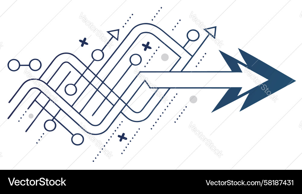 Dynamic Data Streams Vector Image