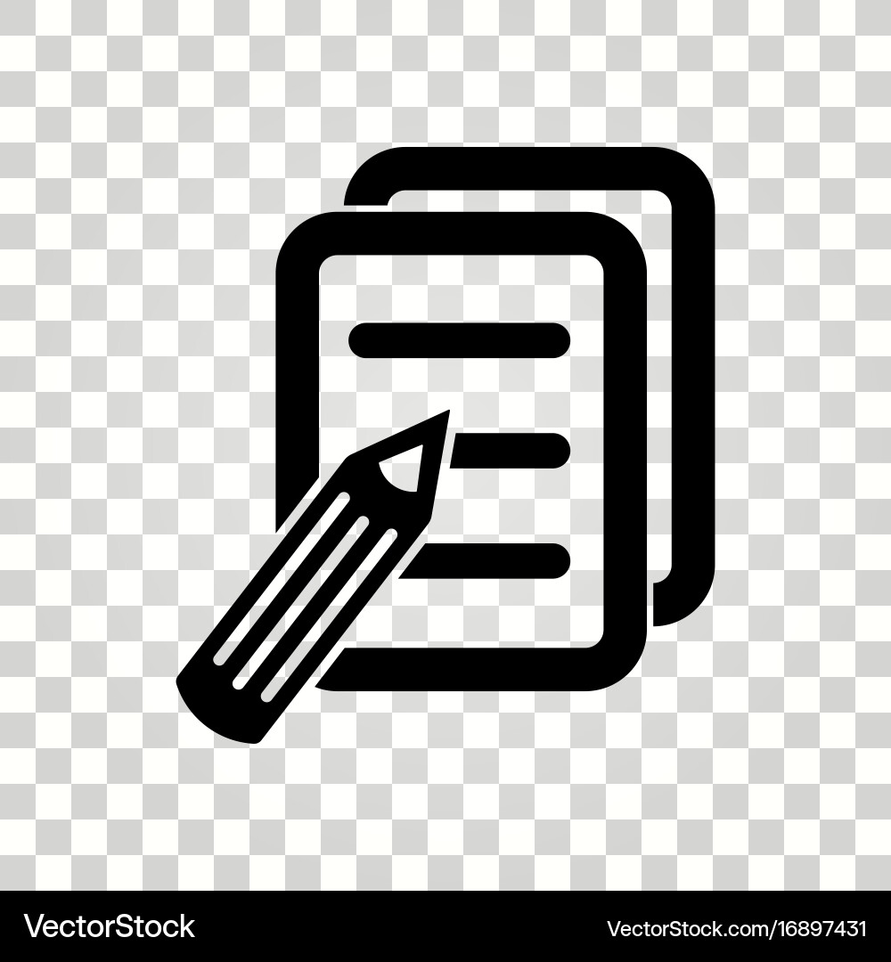Notizbuch Icon - Einfaches Notizblock Vektorbild