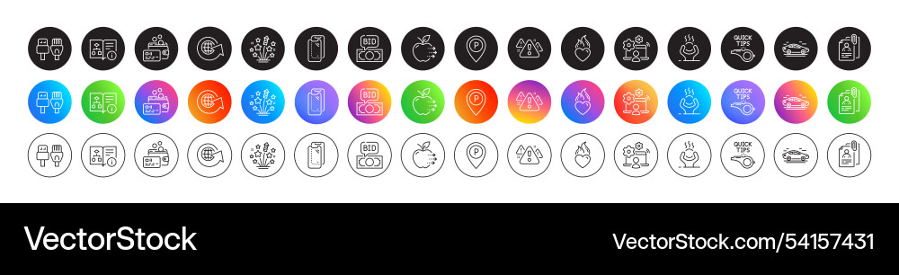 Technische Algorithmen Tutorials und Auto-Line-Icons Technische Algorithmen Tutorials und Auto-Line-Icons vektorbild