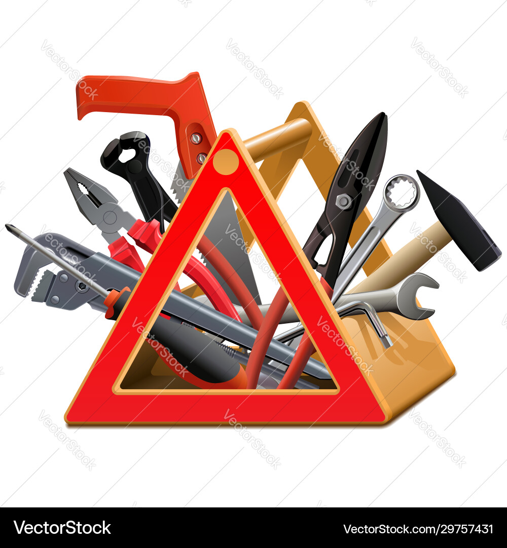 Triangular Toolbox vector image