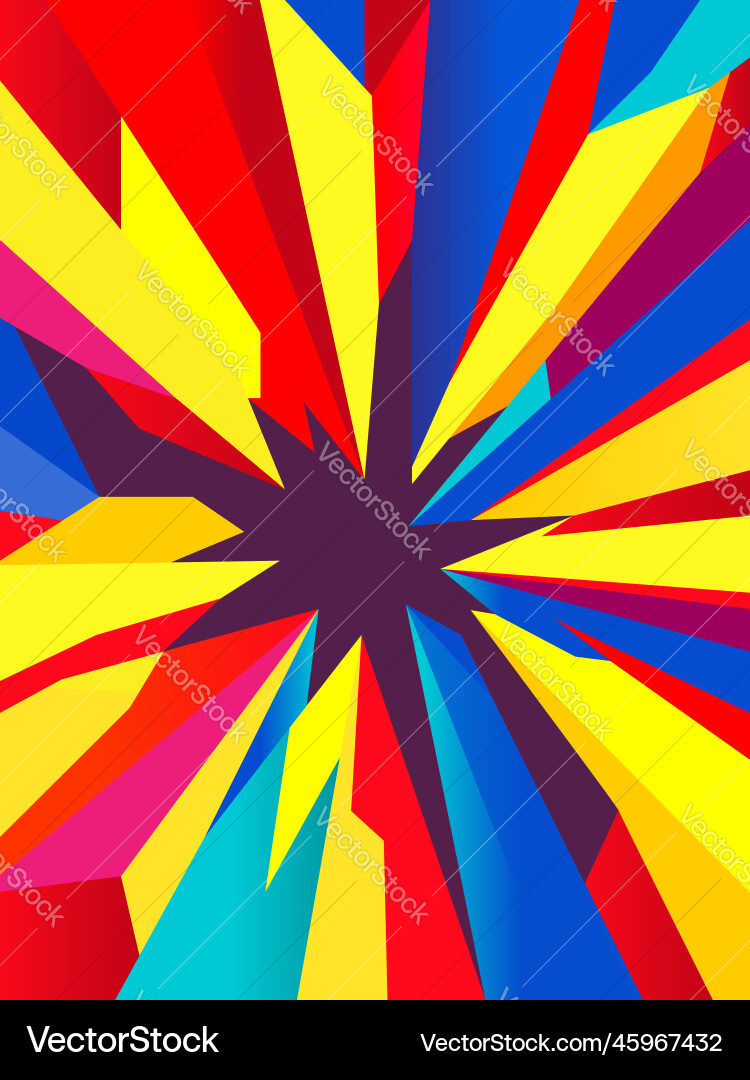 Abstract colorful dynamic starburst background Abstract colorful dynamic starburst background vector image