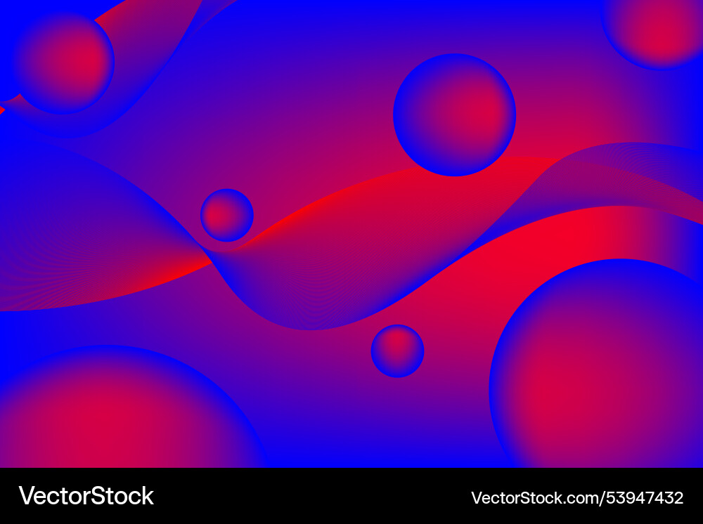 Fluid wave with 3d abstract background vector image