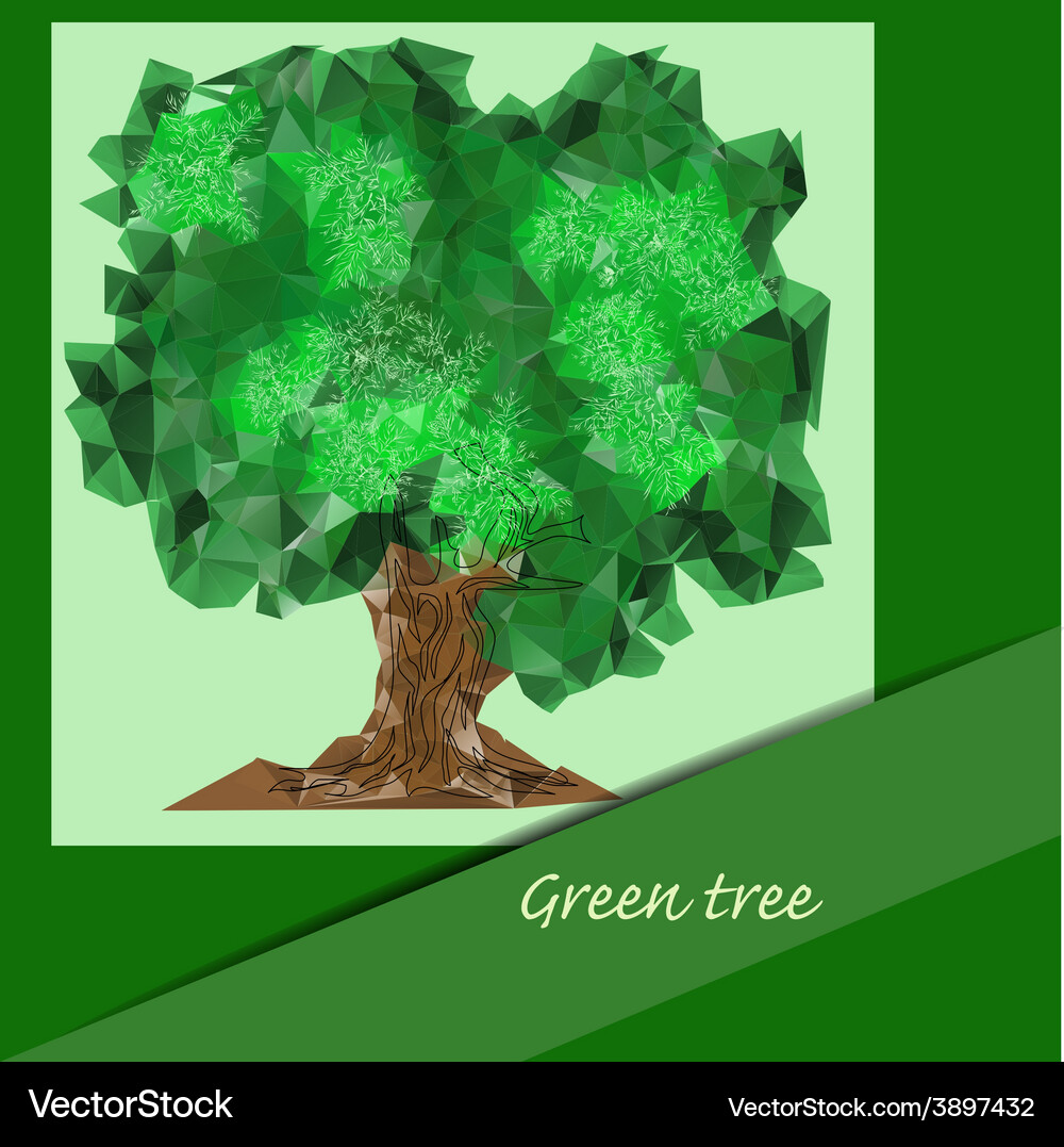 Triangular tree Vector Image