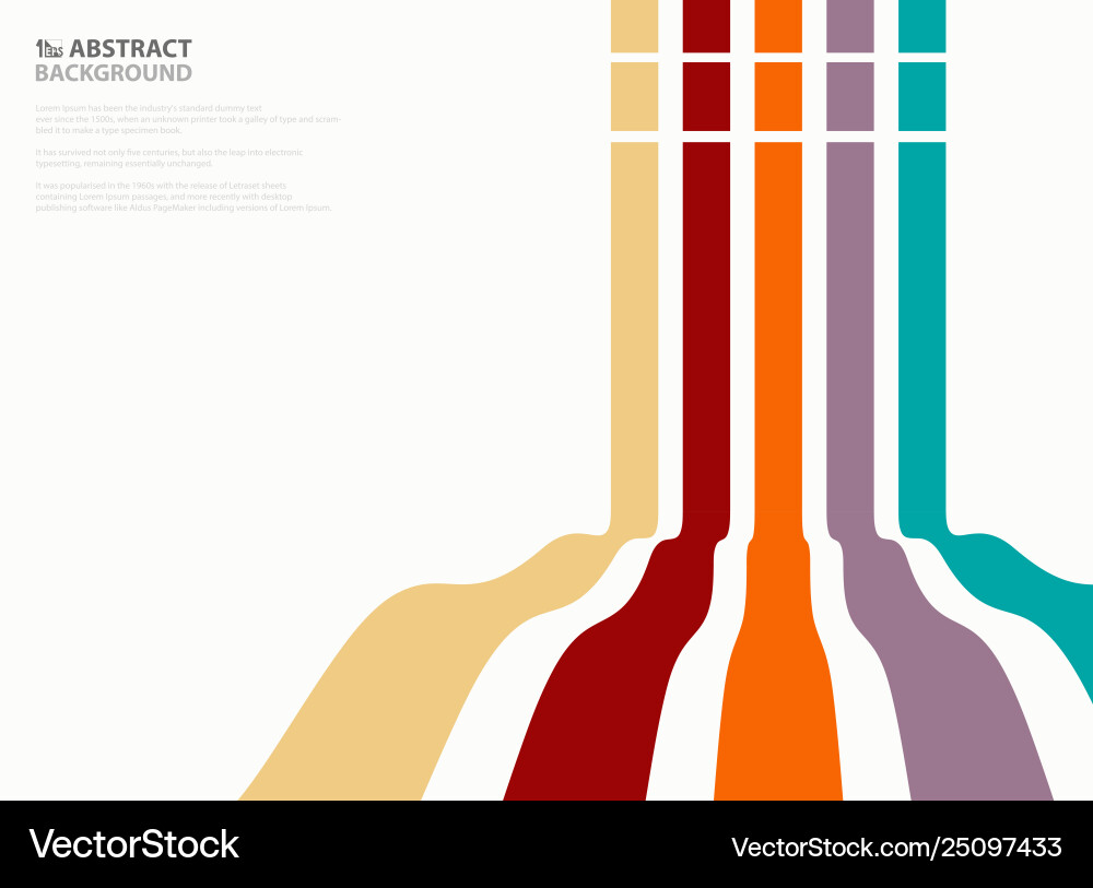 Abstract colorful wavy line pattern design Abstract colorful wavy line pattern design vector image