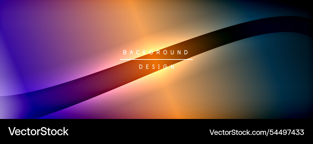 Bright rainbow style color gradient with curve Vector Image