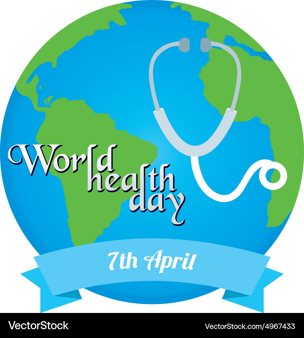 Isolated label with text and elements for world Vector Image