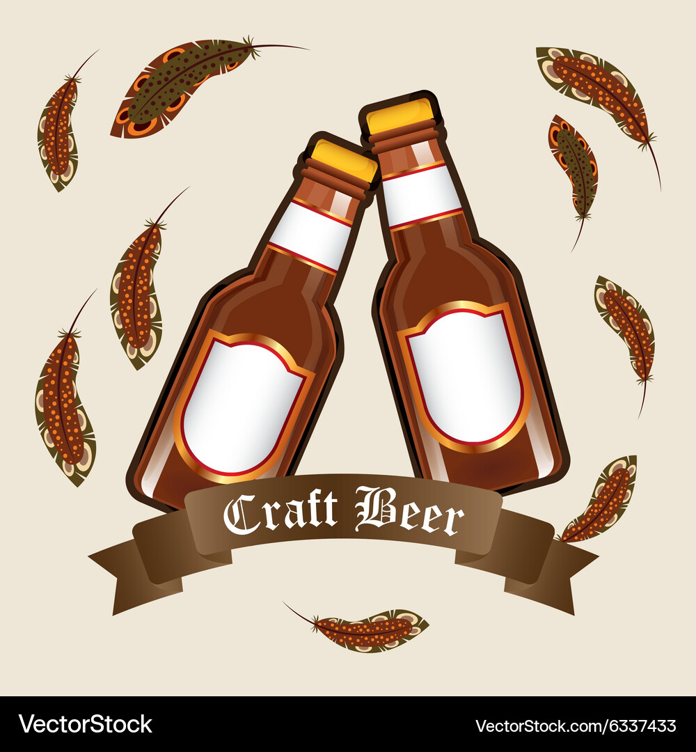 Refreshing beer design Vector Image