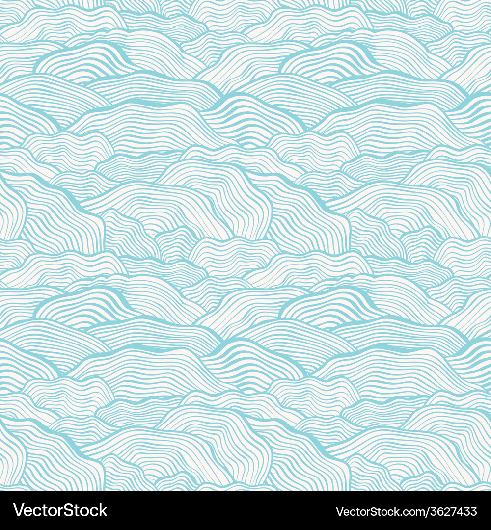 Seamless pattern with wavy scale texture Vector Image