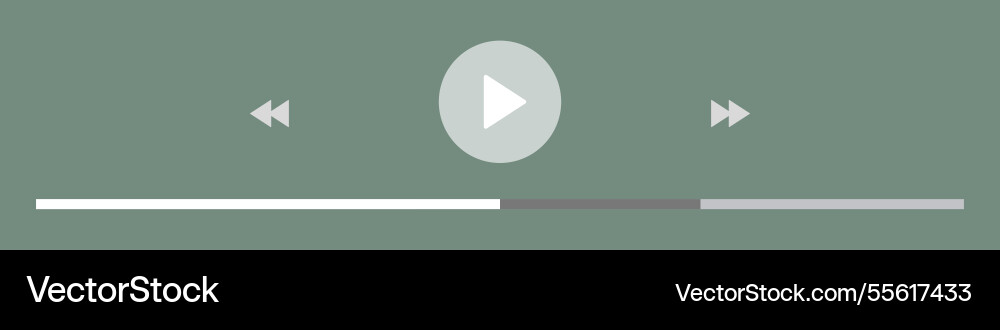 Template video player for web and mobile apps Template video player for web and mobile apps vector image