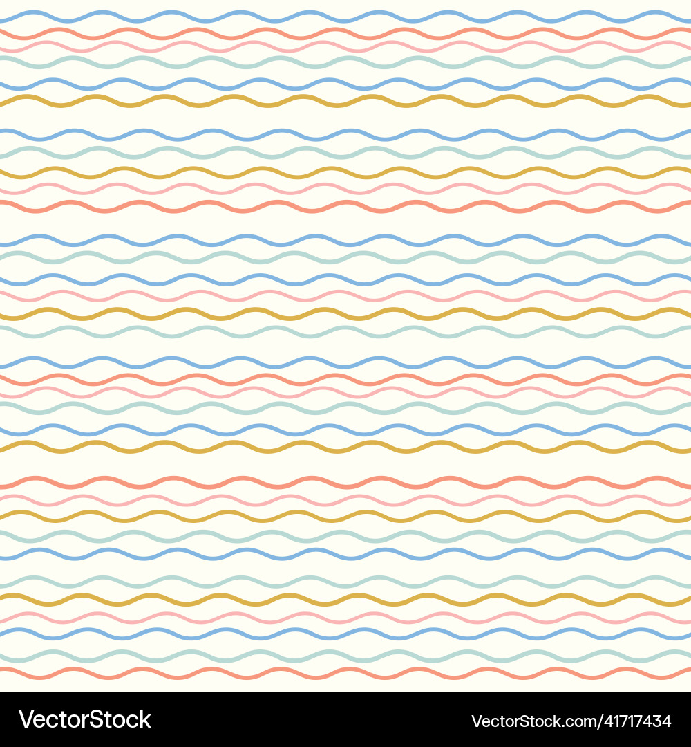 Abstract wavy stripe pattern seamless vector image