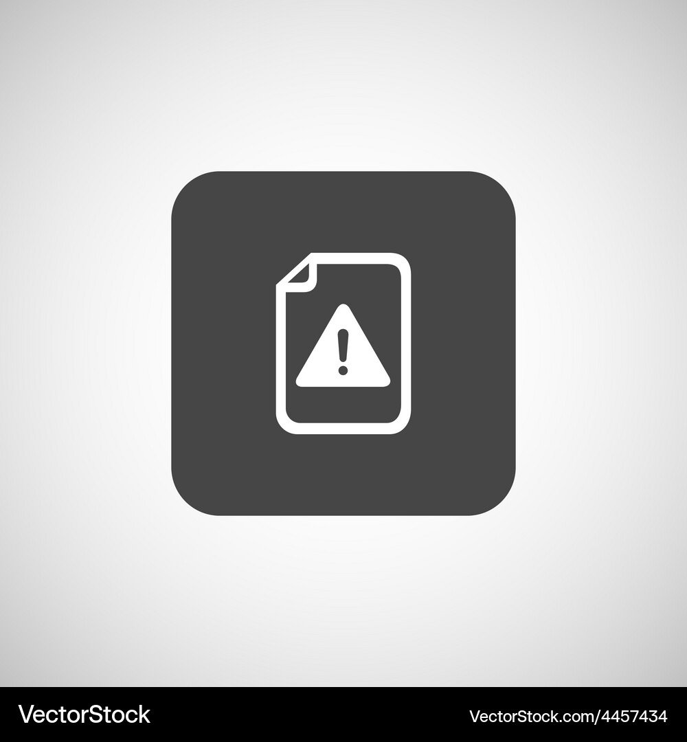 Browser Security Alert Icon Vector Image