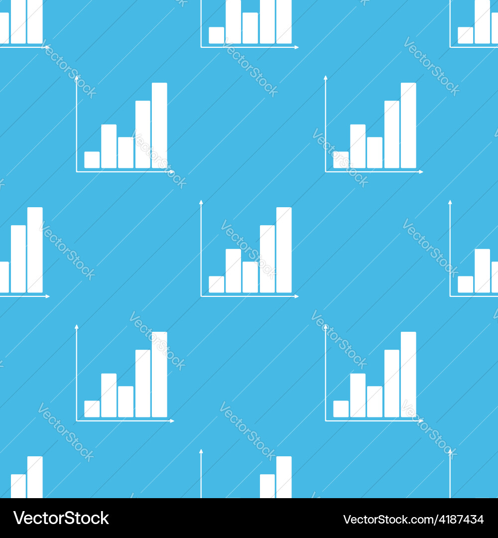 Chart seamless pattern vector image