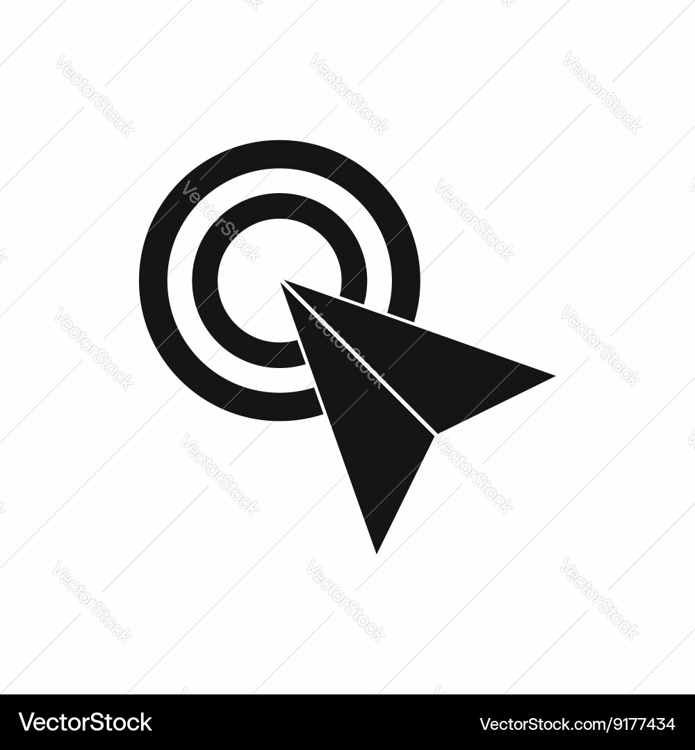 Click icon simple style Vector Image