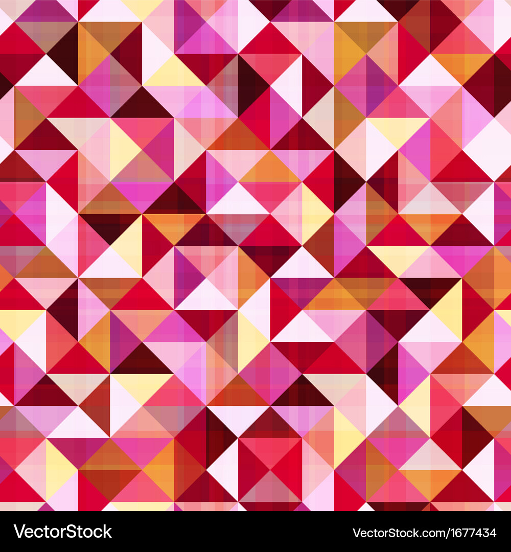 Red Geometric Triangle Pattern Vector Image