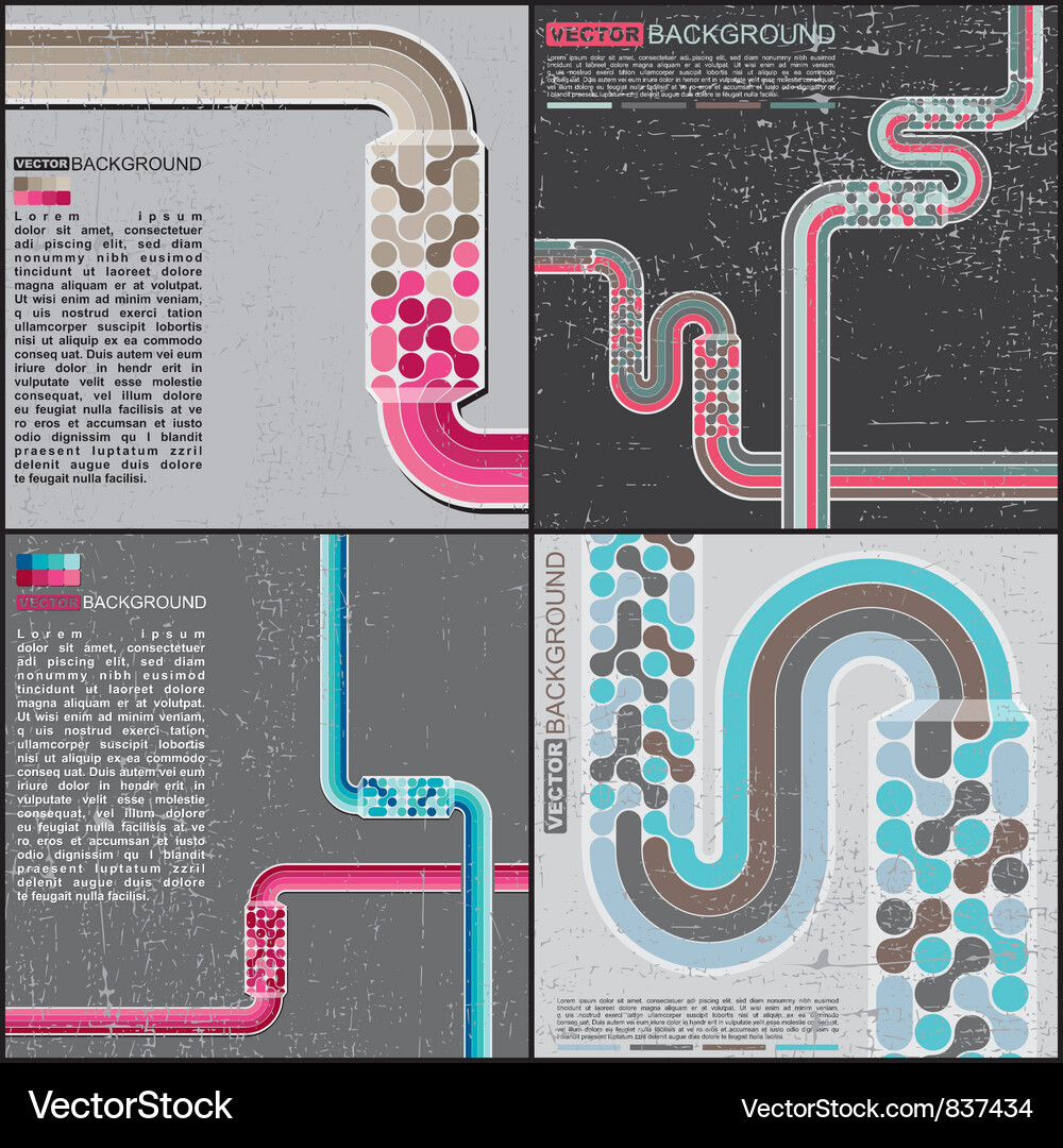 Set of abstract background Vector Image