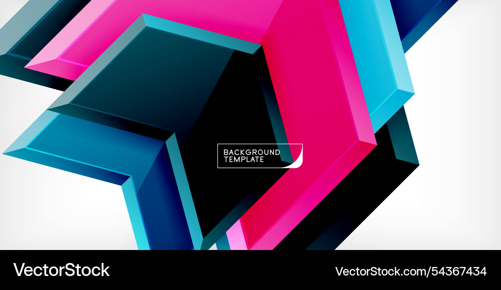 Technology dynamic arrow geometric background Vector Image