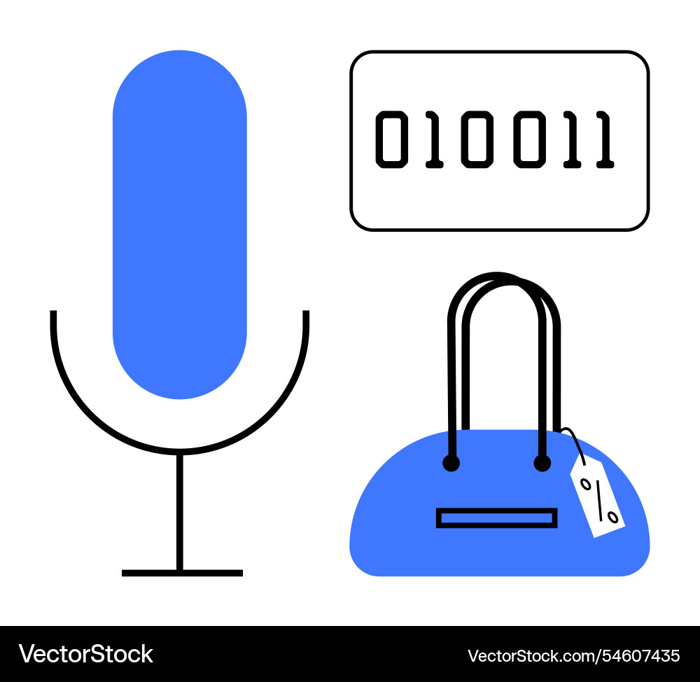 Digital communication binary code and online Digital communication binary code and online vector image