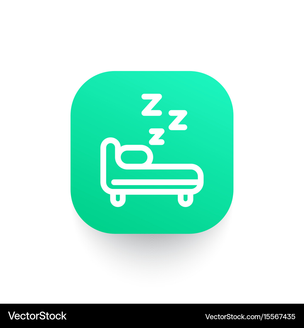 Hostel icon in linear style Vector Image