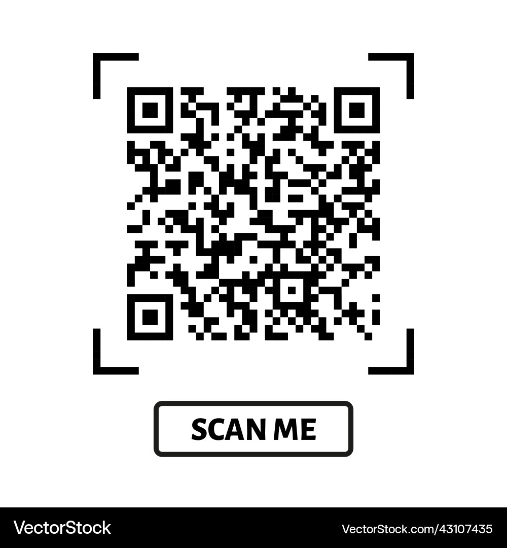 Scannen Sie mich qr Code Design für Zahlungstext Scannen Sie mich qr Code Design für Zahlungstext vektorbild
