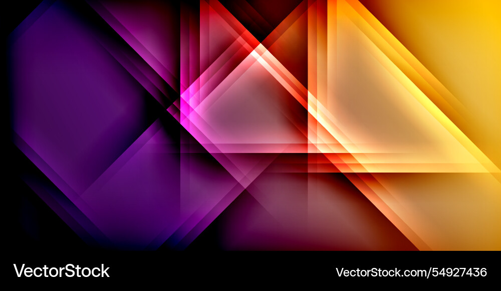 Expressive poster with shadow lines features Vector Image