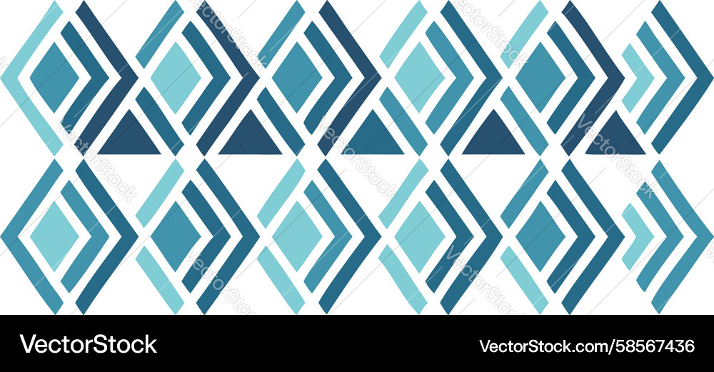 Interlocking Geometric Pattern Vector Image