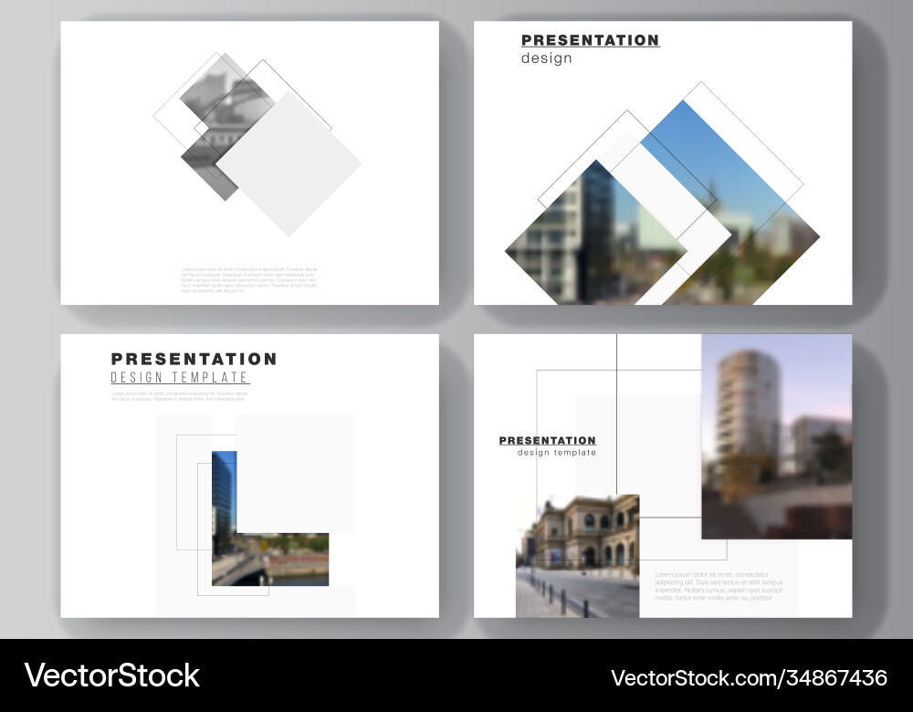 Layout presentation slides design Layout presentation slides design vector image