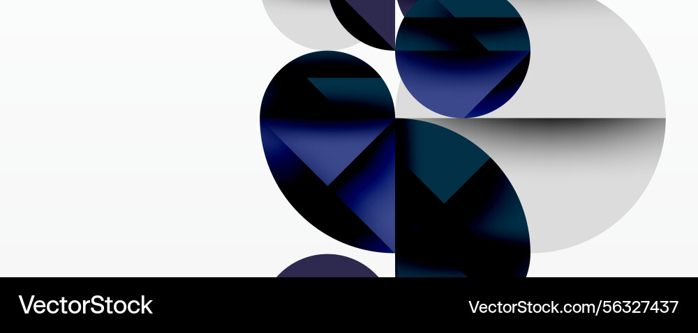 Abstract composition featuring overlapping Abstract composition featuring overlapping Vector Image