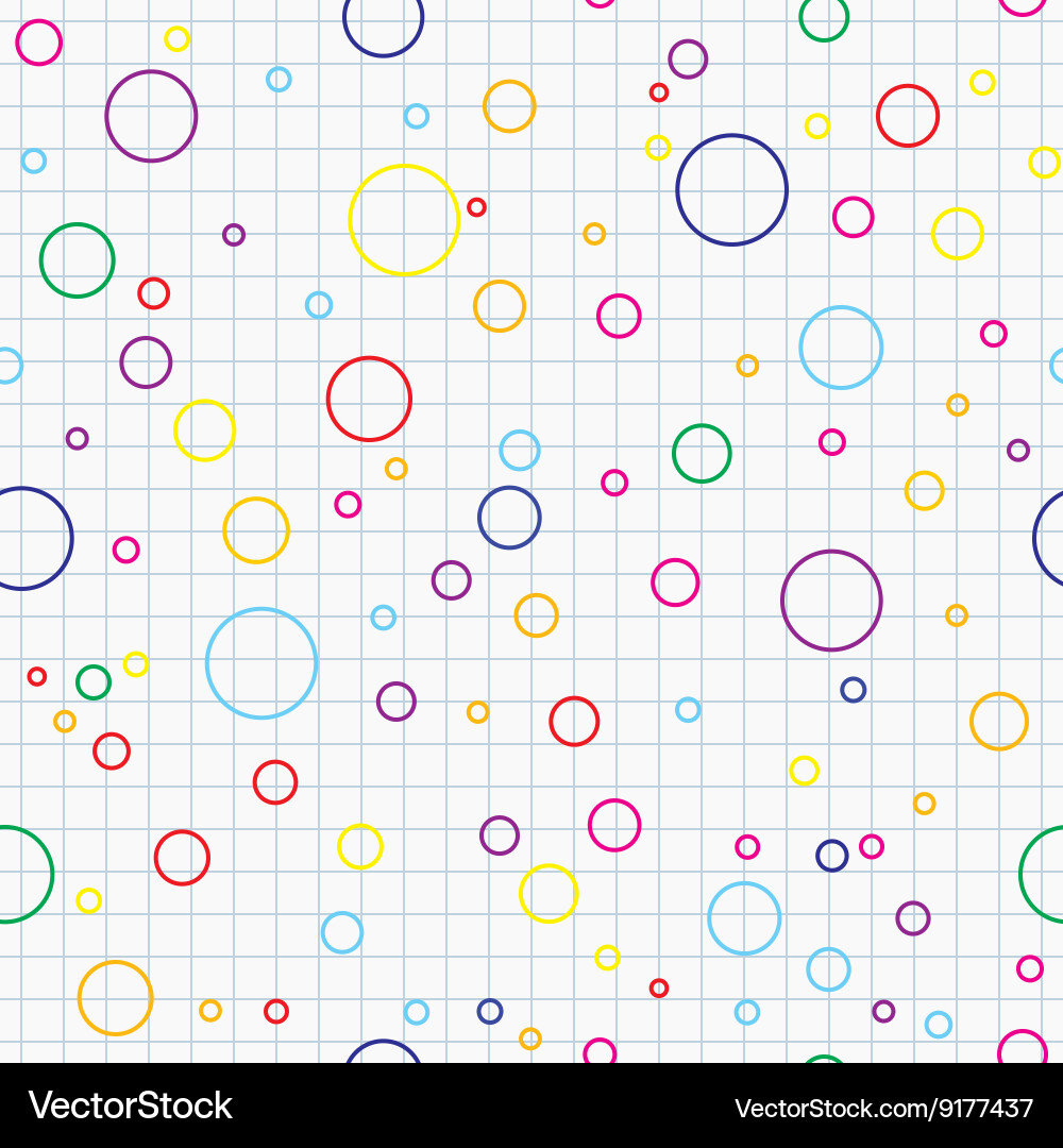 Bubbles seamless background Royalty Free Vector Image