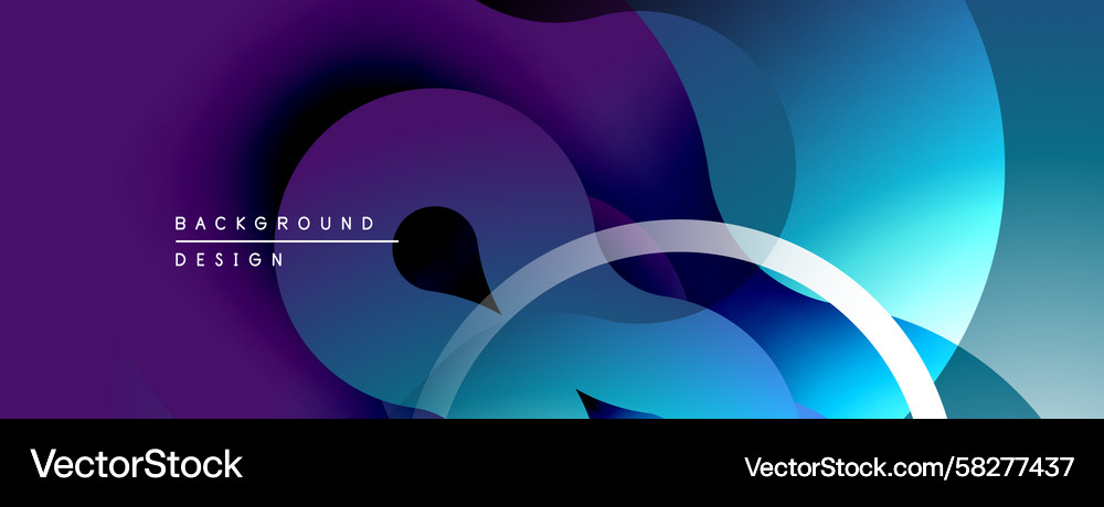 Fluid Gradient Abstract Shapes Vector Image