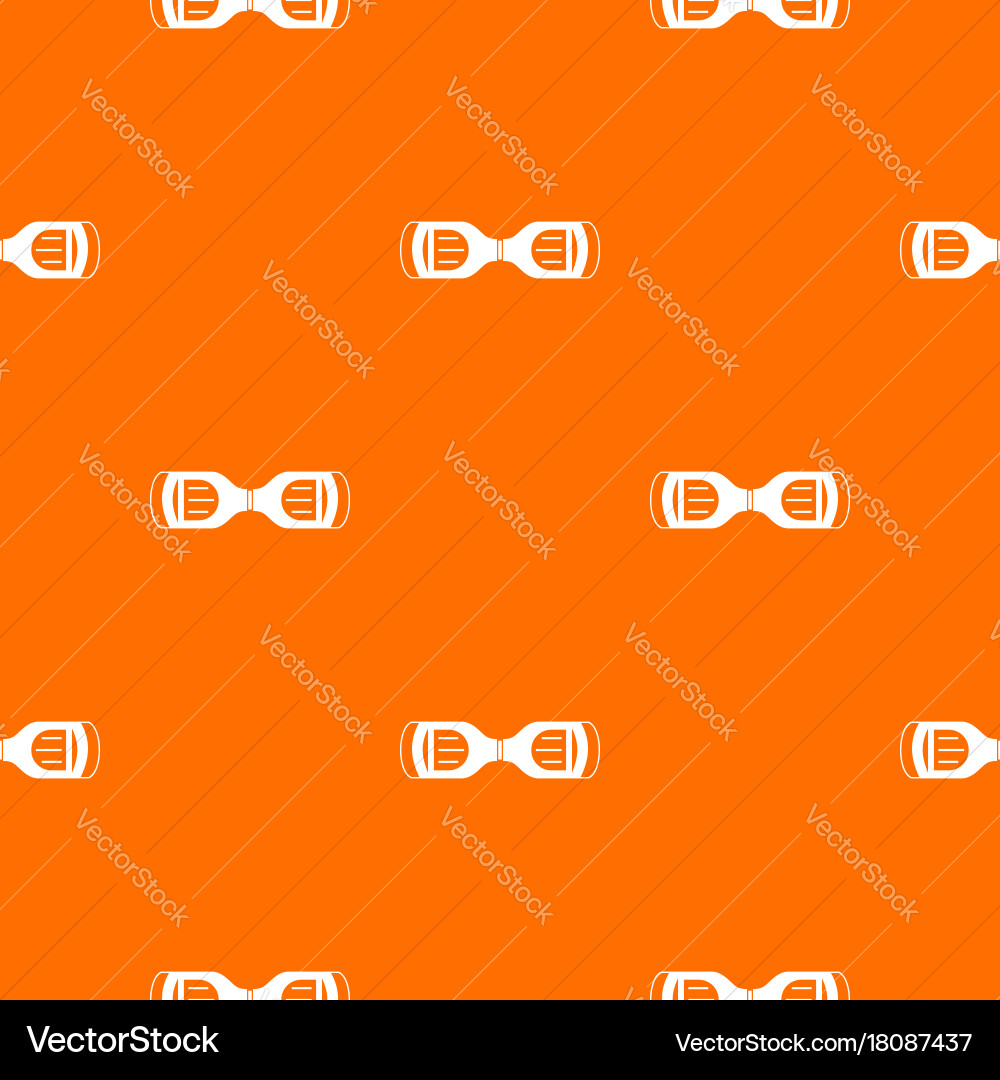 Hoverboard gyro pod top view pattern seamless vector image