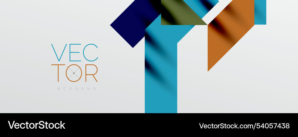 Dynamic lines and triangles Vector Image