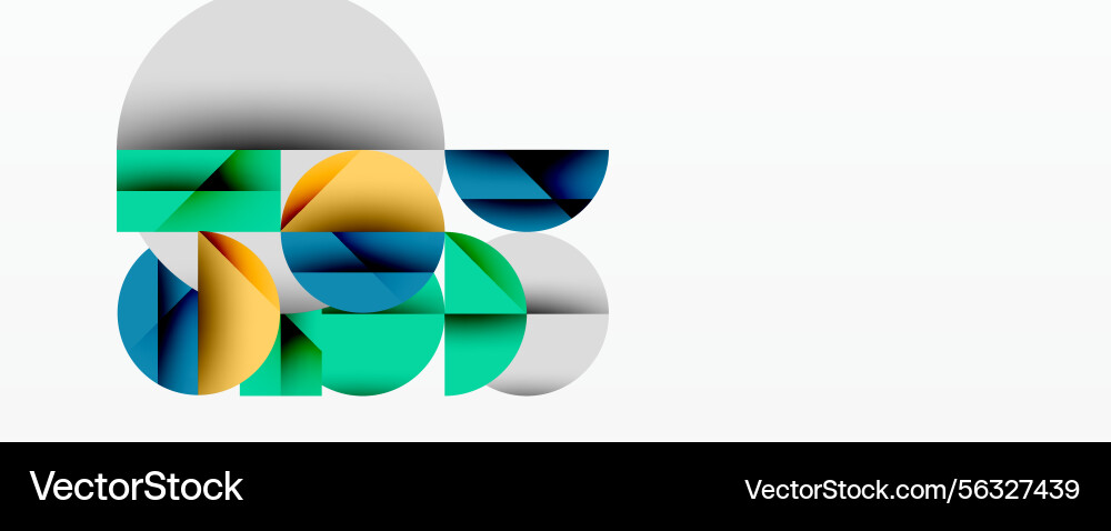 Abstract geometric composition overlapping Abstract geometric composition overlapping vector image
